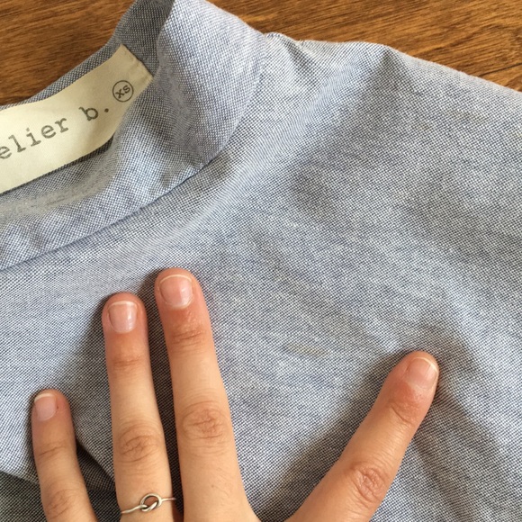 Atelier B Circle skirt XS light blue chambray - Picture 7 of 8